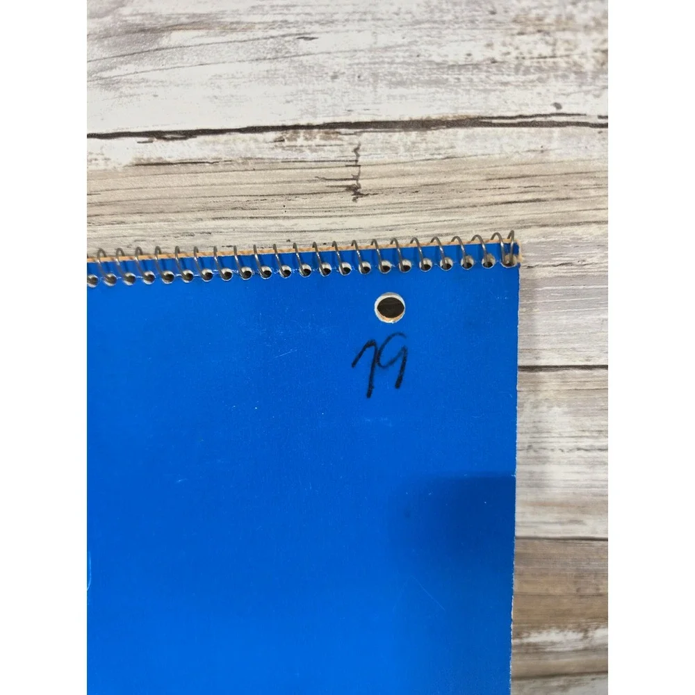 Vintage‎ Mead Personal Plan Book Blue Spiral Planner 1975 1976 1977 No 50-0750